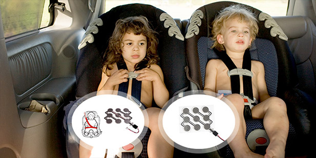 Child seat pressure sensor application case