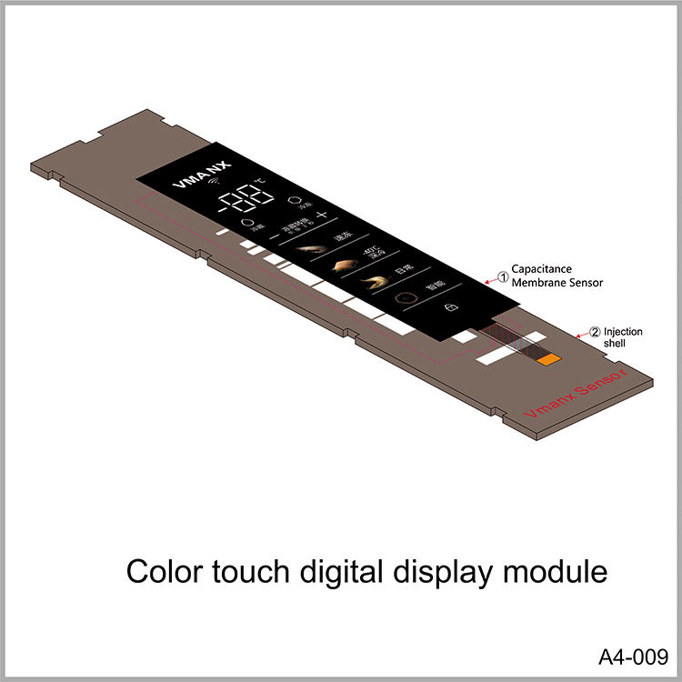 Color touch digital display module