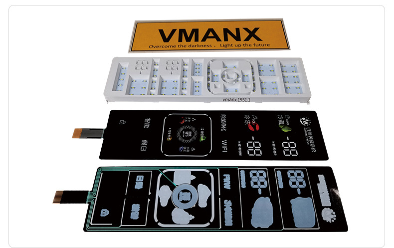 LED Color Touch Seven Segment Display Screen