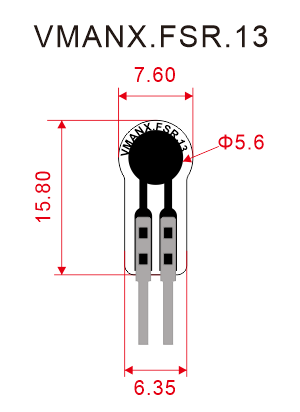 Force Sensing Resistor VMANX.FSR.13