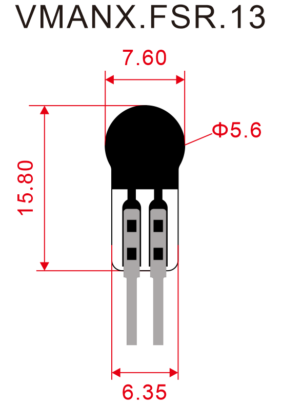 Force Sensing Resistor VMANX.FSR.13