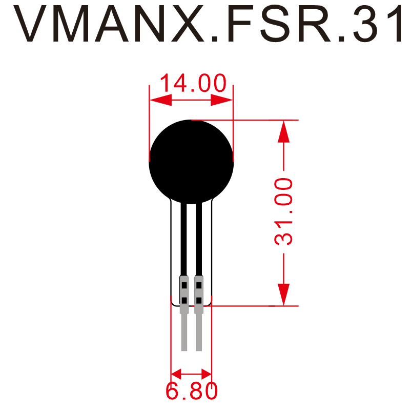 Force Sensing Resistor VMANX.FSR.31